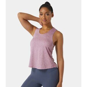 Halara U Neck Racerback Workout Tank Top Sz Large Womens Pink